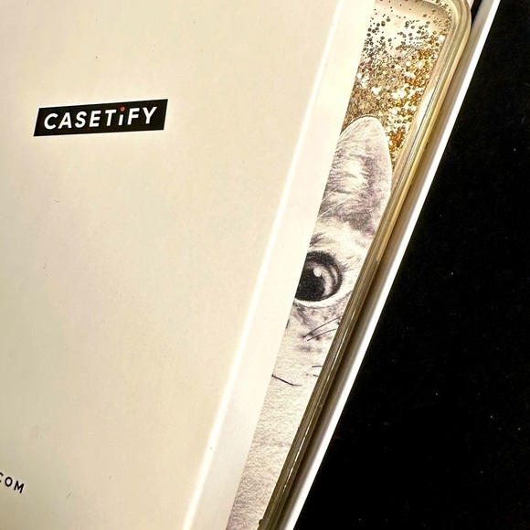 Castify IPhone 8 Plus Cat Phone Case Protector Clear Gold - Picture 9 of 9